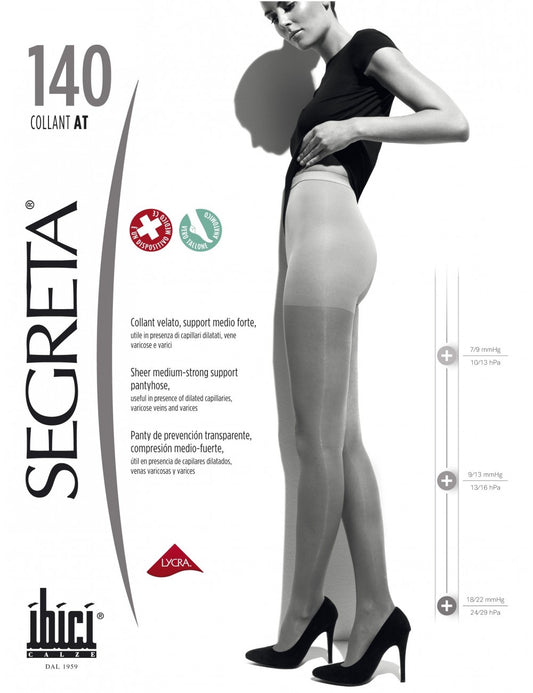 Panty Ibici Segreta 140 compresión graduada 18-22 mmHg = 15-20 mmHg