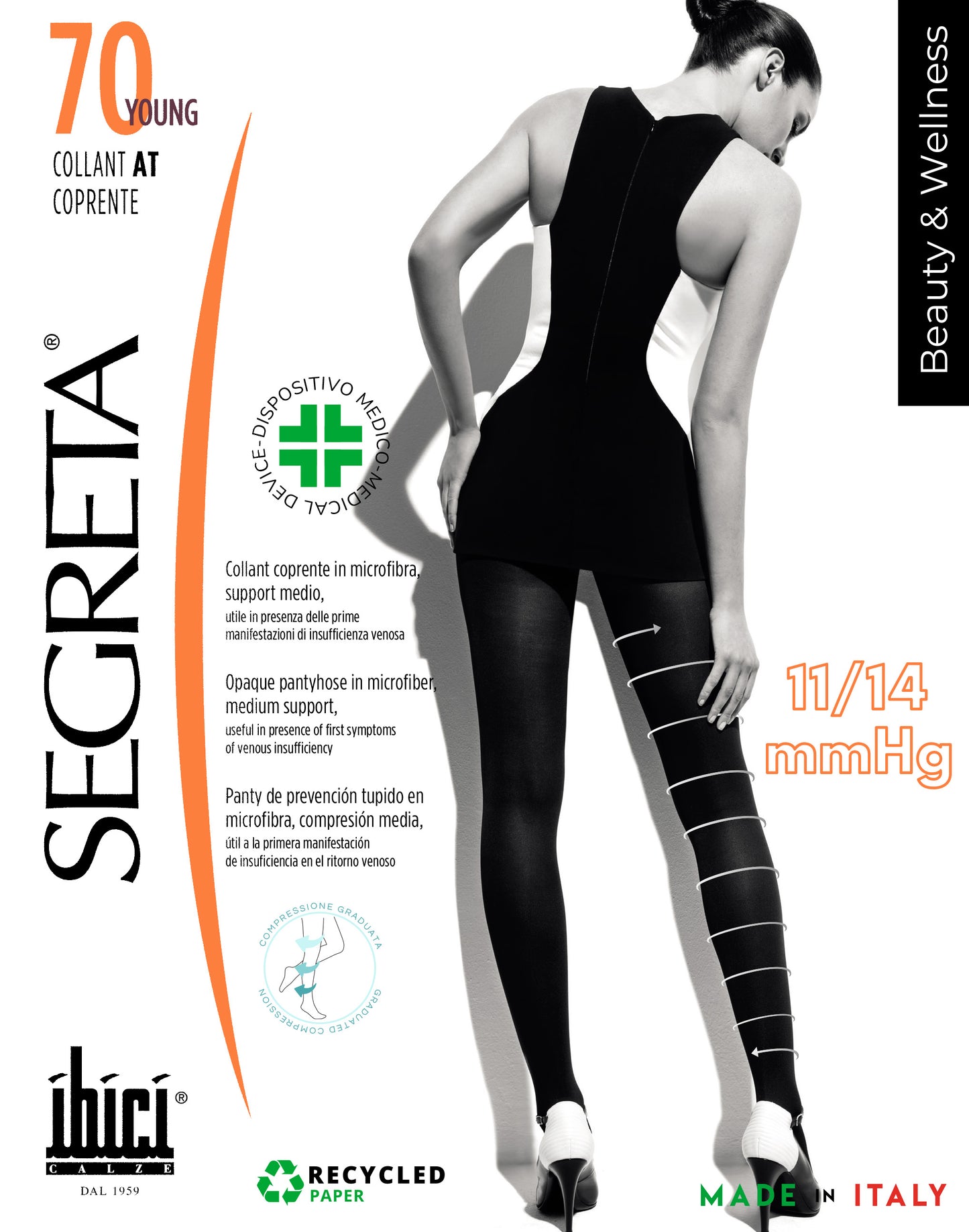 Panty Ibici Segreta 70 Young Microfibra 11-14 mmHg