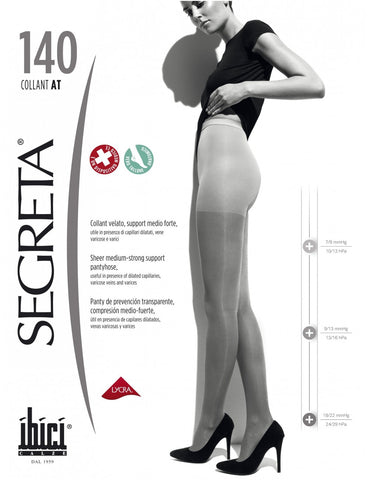 Panty Ibici Segreta 140 compresión graduada 18-22 mmHg = 15-20 mmHg